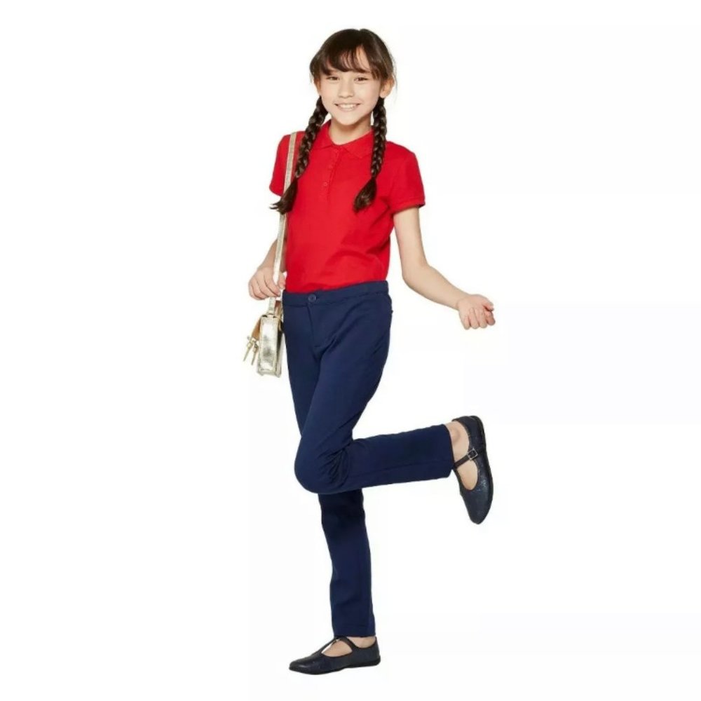 Cat & Jack Girls Navy Blue Skinny trousers Uniform